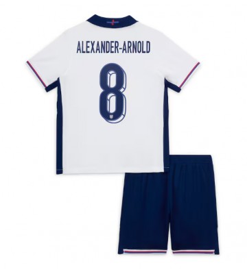 Inglaterra Alexander-Arnold #8 Primera Equipación Niños Eurocopa 2024 Manga Corta (+ Pantalones cortos)